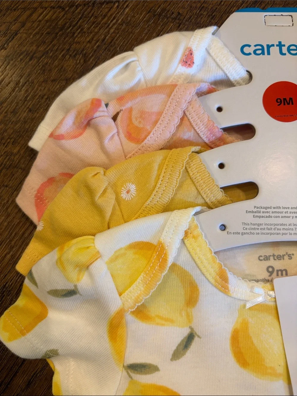Carter's 4-Pack Short-Sleeve Baby girls Onesies - 9M